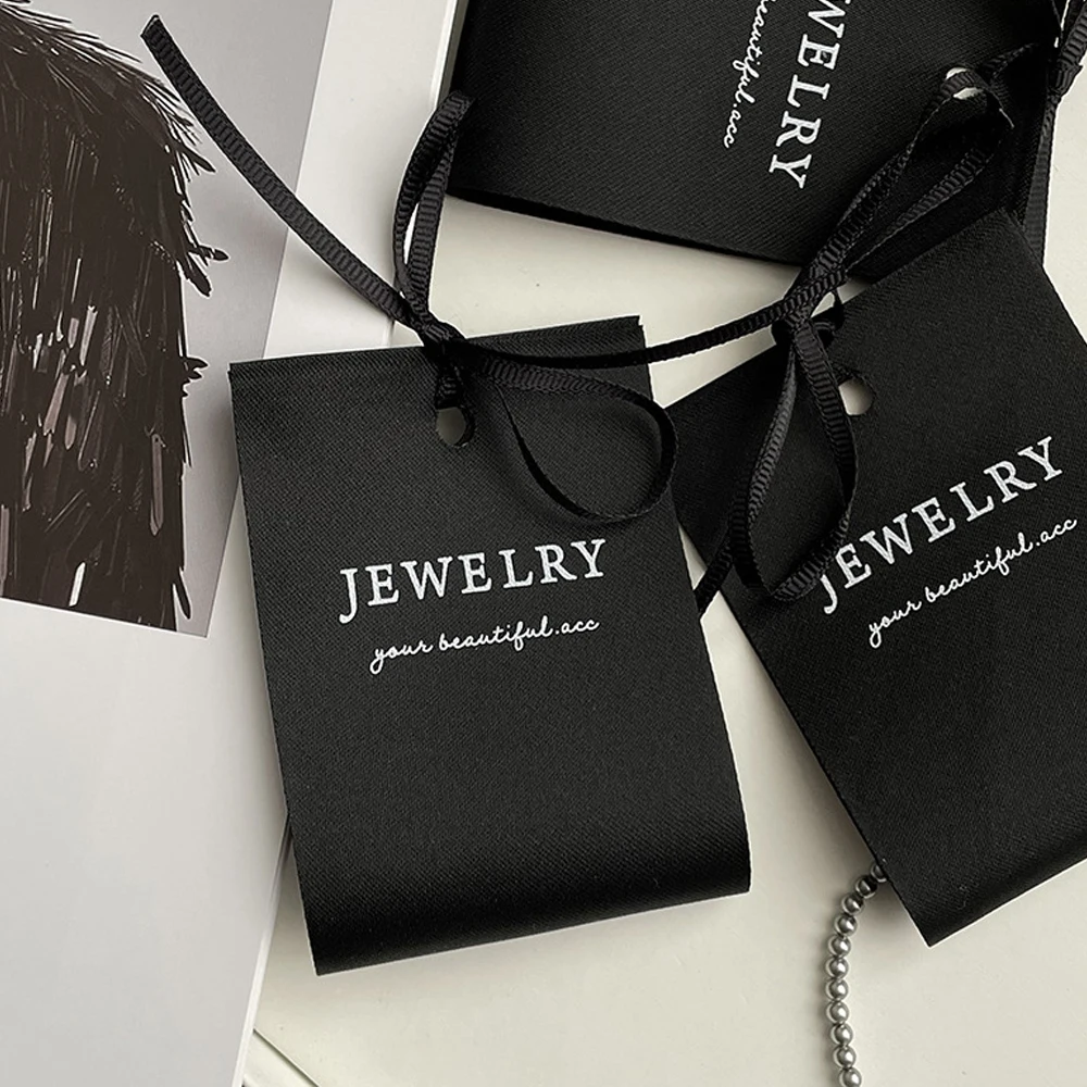 Personalized Jewelry Label Bag For Rings Earrings Stud Storage Organizer Pendant Bracelet Necklace Accessories Hanging Dispaly