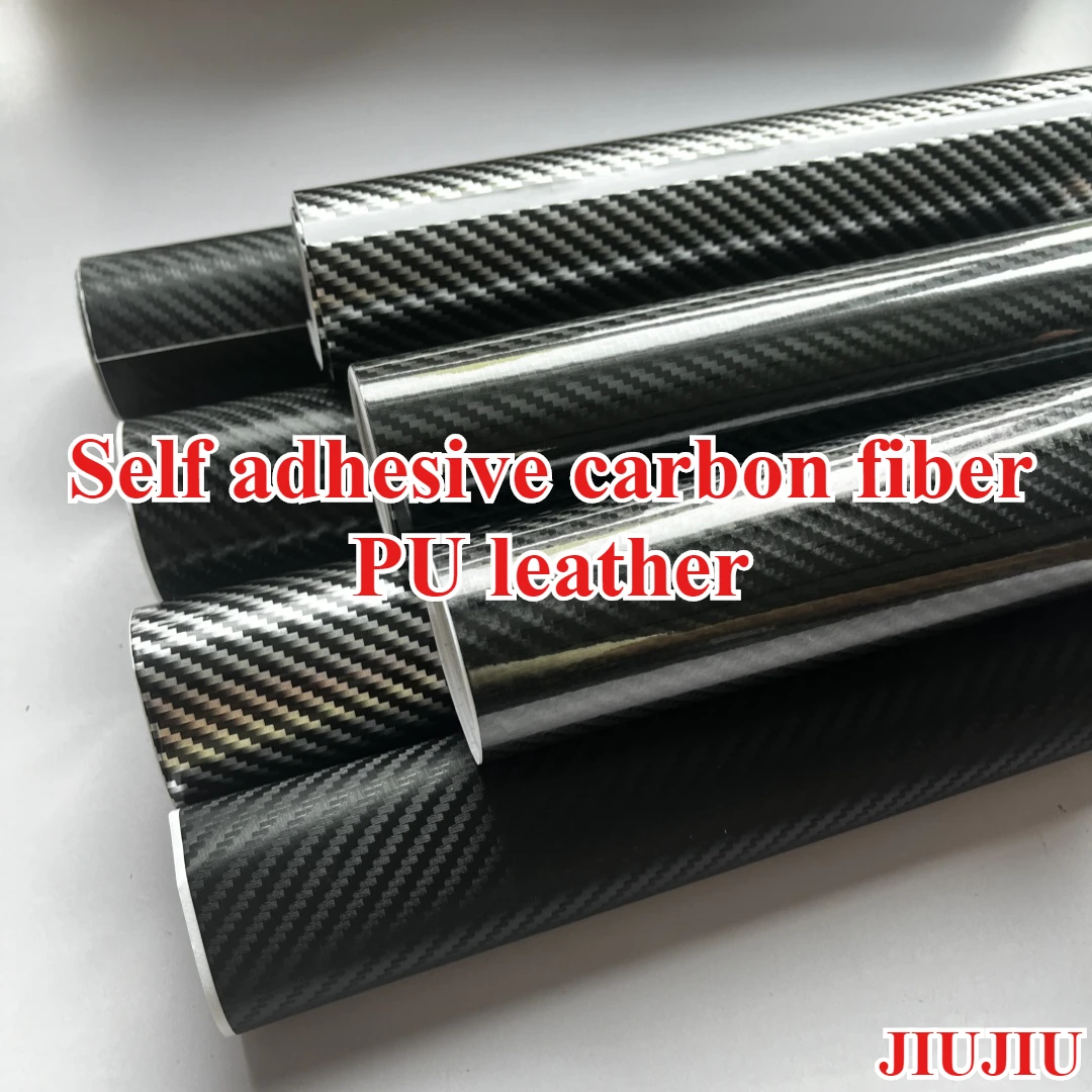

2025 Self-adhesive Automotive Modified Vinyl Carbon Fiber PU Leather Waterproof 3D Texture DIY Interior Scratch Resistant Film