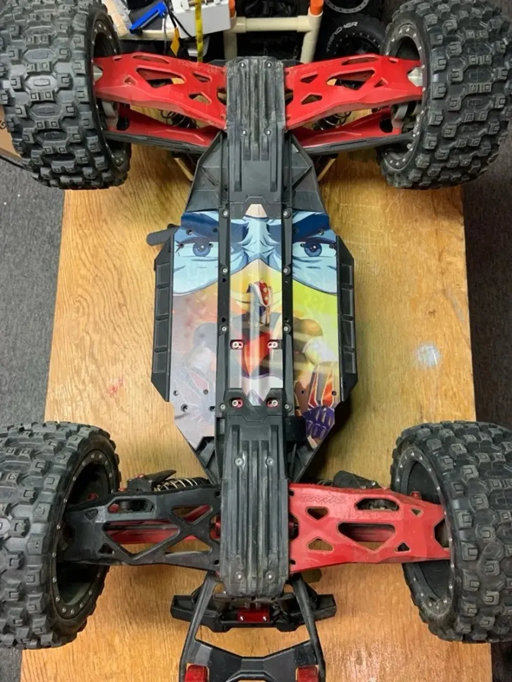 GVMシャーシスキンプロテクターRCアーマープロテクターシャーシラップキットシャーシラップ保護スキン Traxxas X MAXX 8S 1/5 XMaxx用