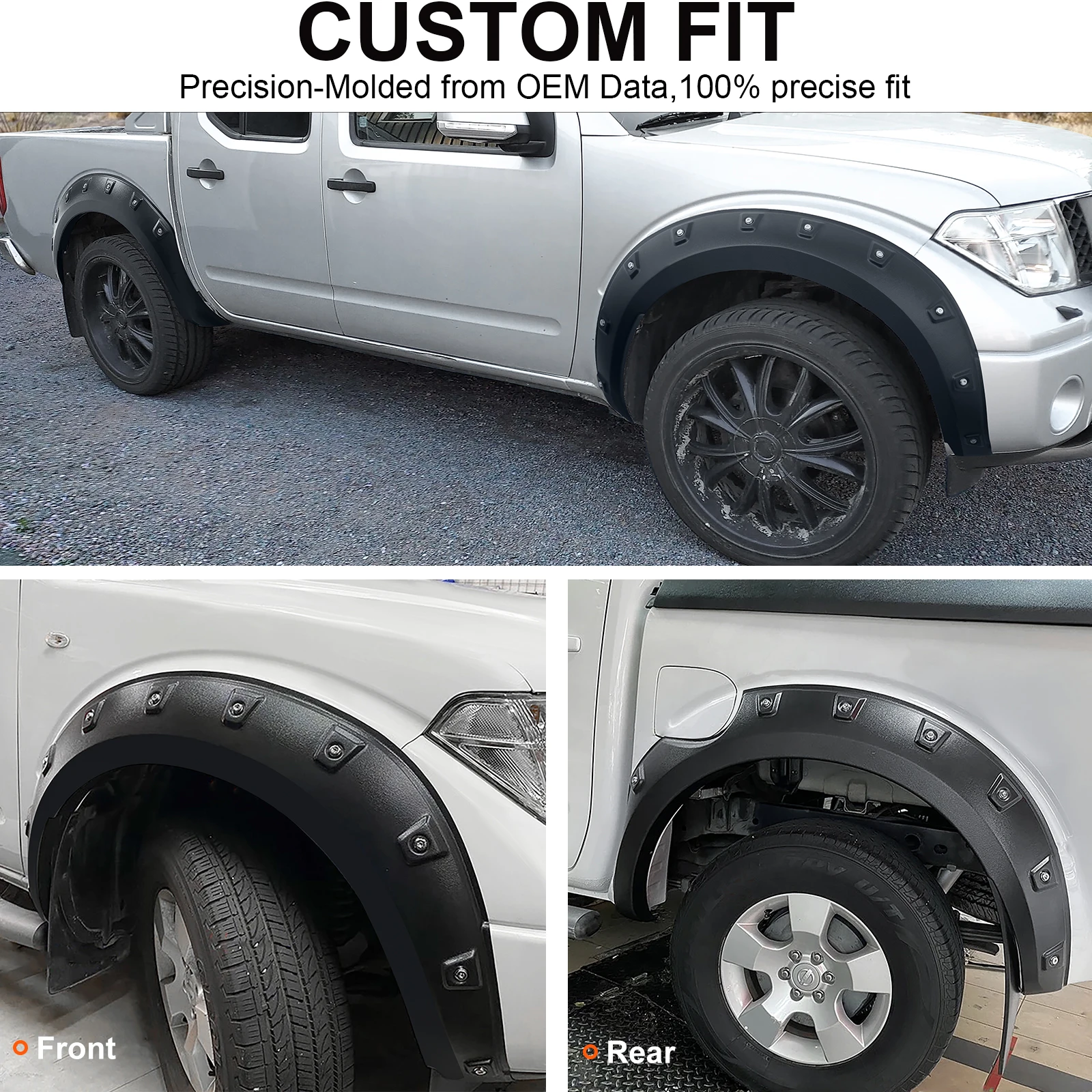 Fender Flares For Nissan Navara D40 2006 2007 2008 2009 2010 2011 2012 2013 2014 Pocket Style Wheel Arch 4X4 Car Accessories