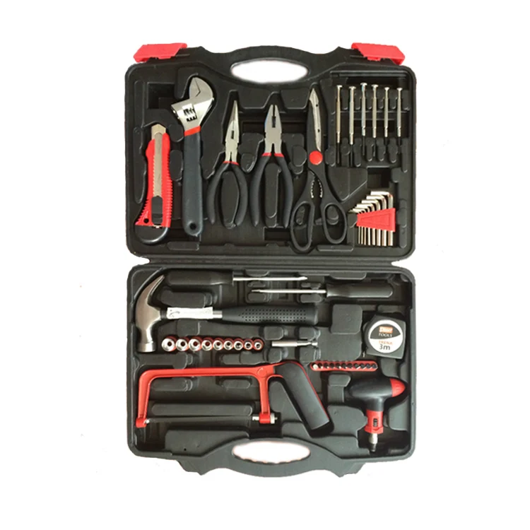 

Set of Tools Professional 47 Pcs Plastic Tool Box Household Repair Tool Set