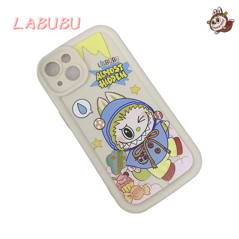 LABUBU Cute Soft Case Phone Case Suitable for iPhone 16Pro Apple Phone Case Creative Cartoon 15/14 Pro Niche Anti Drop Soft Case