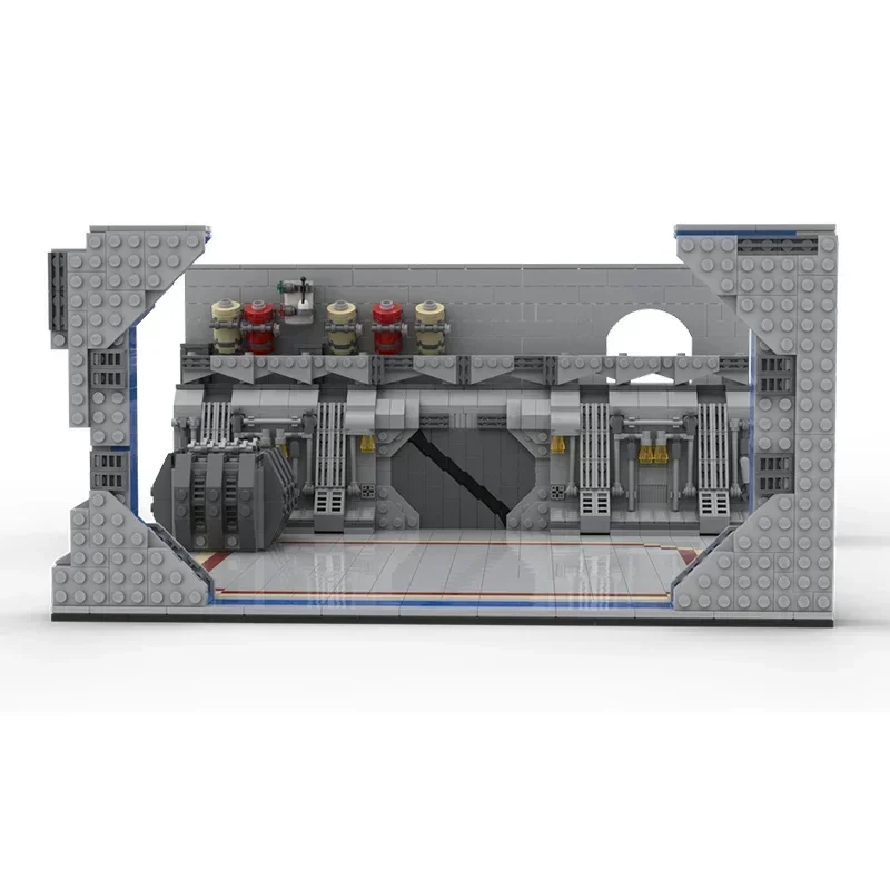 스타 영화 모델 MOC 빌딩 브릭, 군사 디스플레이 격납고 기술, 모듈식 블록 선물, 크리스마스 장난감, DIY 세트 조립