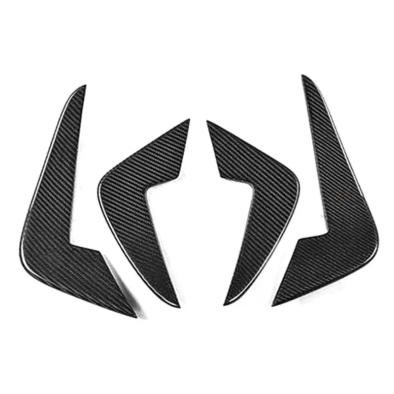 Fog Lamp Air Vent Trim Side Fins Canards For BMW F87 M2 Coupe 2-Door 2016-2017 Carbon Fiber Car Front Bumper