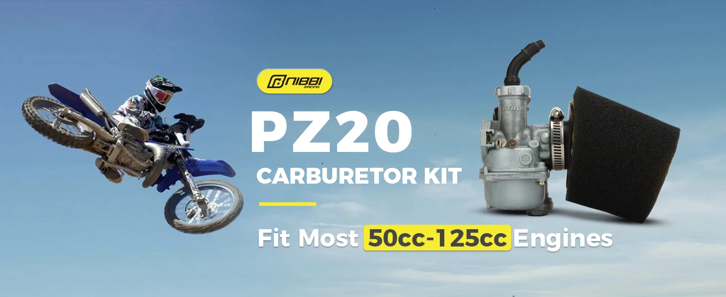 NIBBI Motorrad PZ20mm Vergaser 35mm Schwamm-Luftfilter-Kit für Honda CRF 50cc 90cc 110cc 125cc Roller Motocross Vergaser-Modifikation – Detail 1