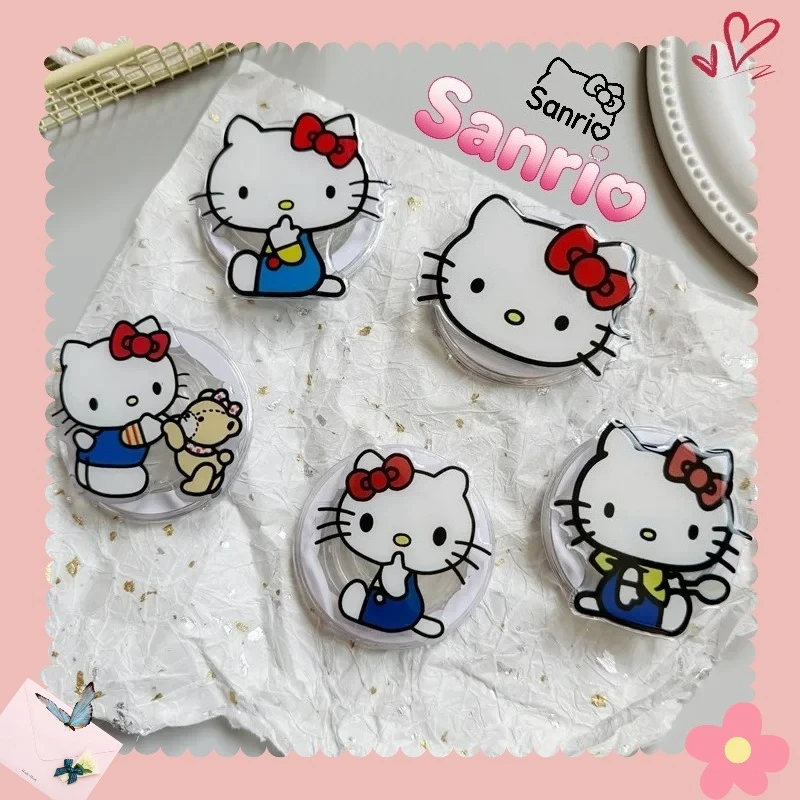 

Магнитный держатель-подставка Ins Hello Kitty Pop Sockets для iPhone 17 Pro Max (совместим с MagSafe), мультяшный дизайн, Sanrio