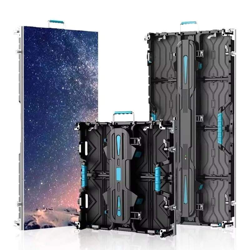 P3.91 500x500mm Die-cast Aluminum LED Screen, 3840Hz CE Certified Waterproof Panel for Outdoor Commercial Rental Display