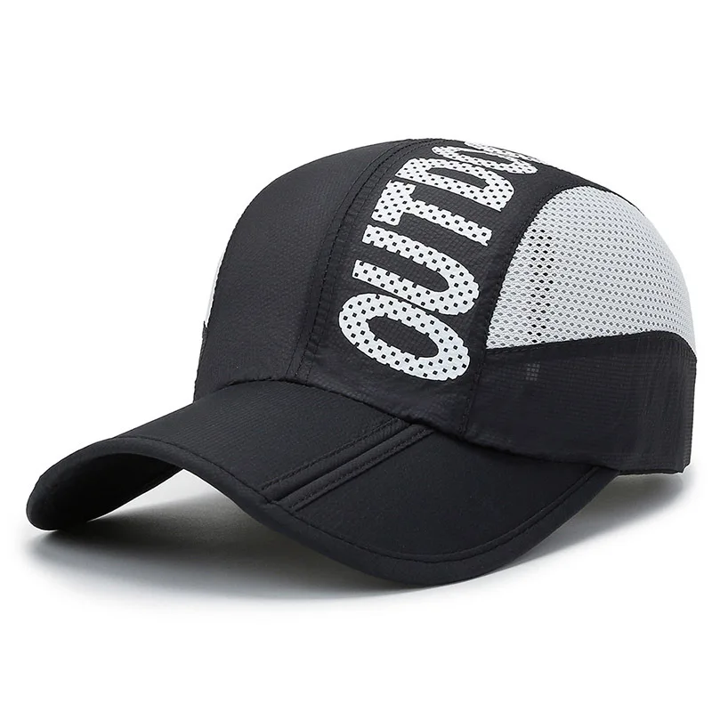 Summer Quick Drying Ultra-Thin Breathable Baseball Cap Men Women Snapback Folding Sport Outdoor Hiking Mountaineering Hat