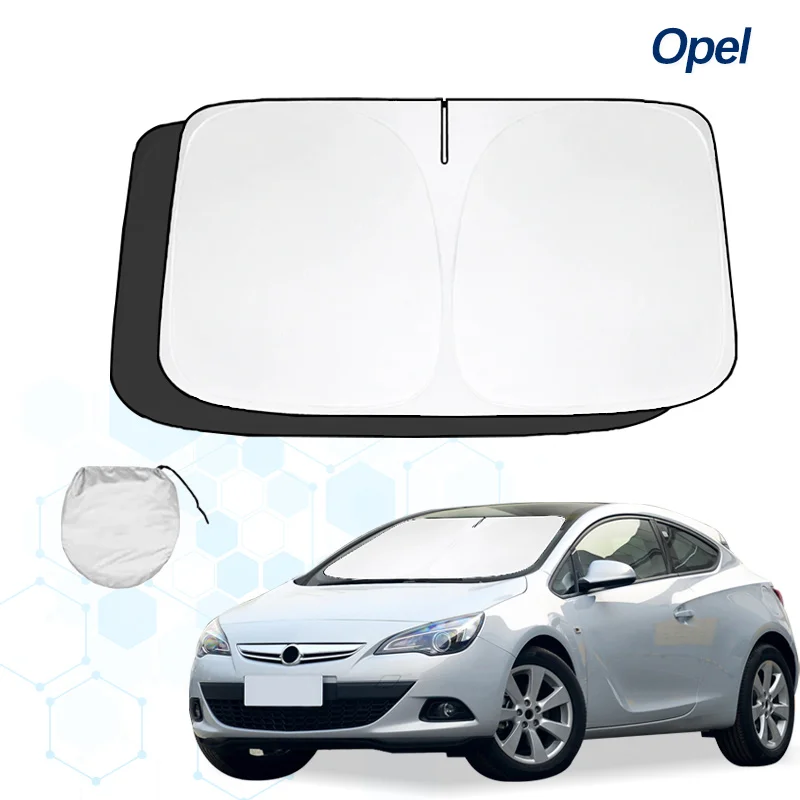 Opel Yate 2014 GTC 용 앞유리 선 쉐이드 햇빛가리개 선 바이저 보호대 접이식 블록, UV 광선 유지, 자동차 쿨러