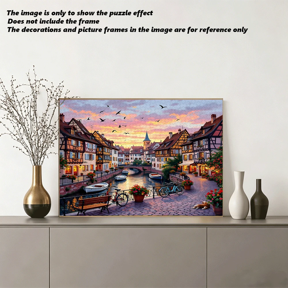 A high-quality 500/1000-piece puzzle, perfect for adults, is a fun family game that helps relieve stress and is great for birthd view 5