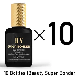 10 бутылочек IBeauty Super Bonder 15 мл для максимального удержания ресниц лавовый клей для ресниц Корея IB клей усилитель