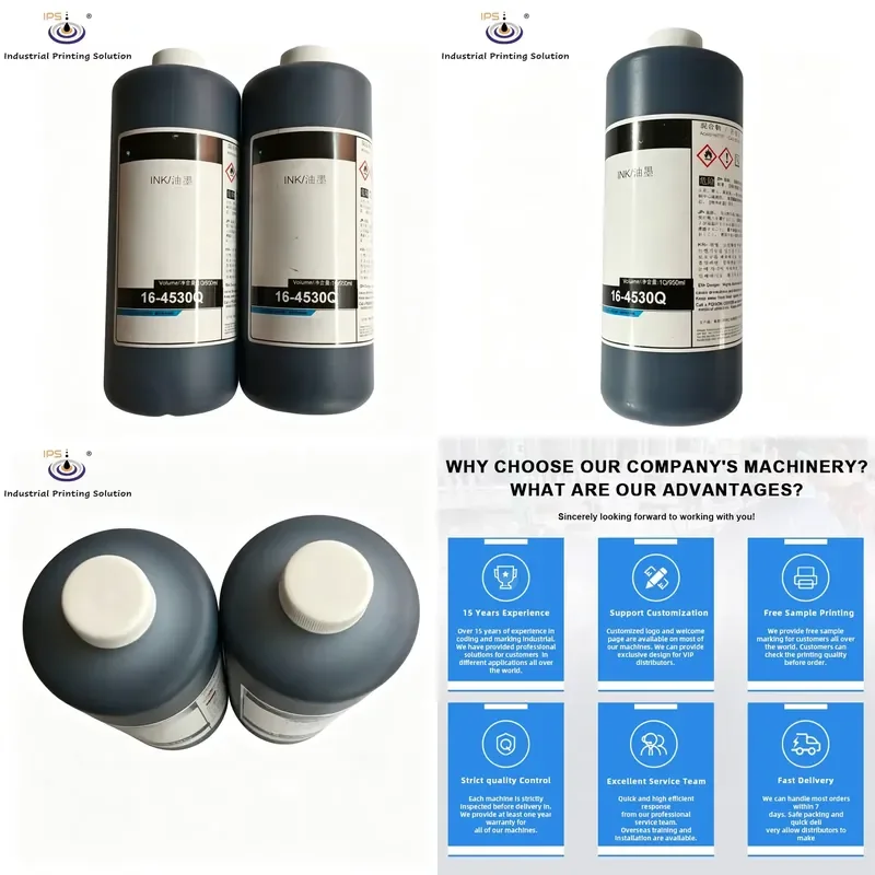HCY 16-4530Q Compatible High Quality Continuous Inkjet Printer 16-4530Q Ink for CIJ Printer