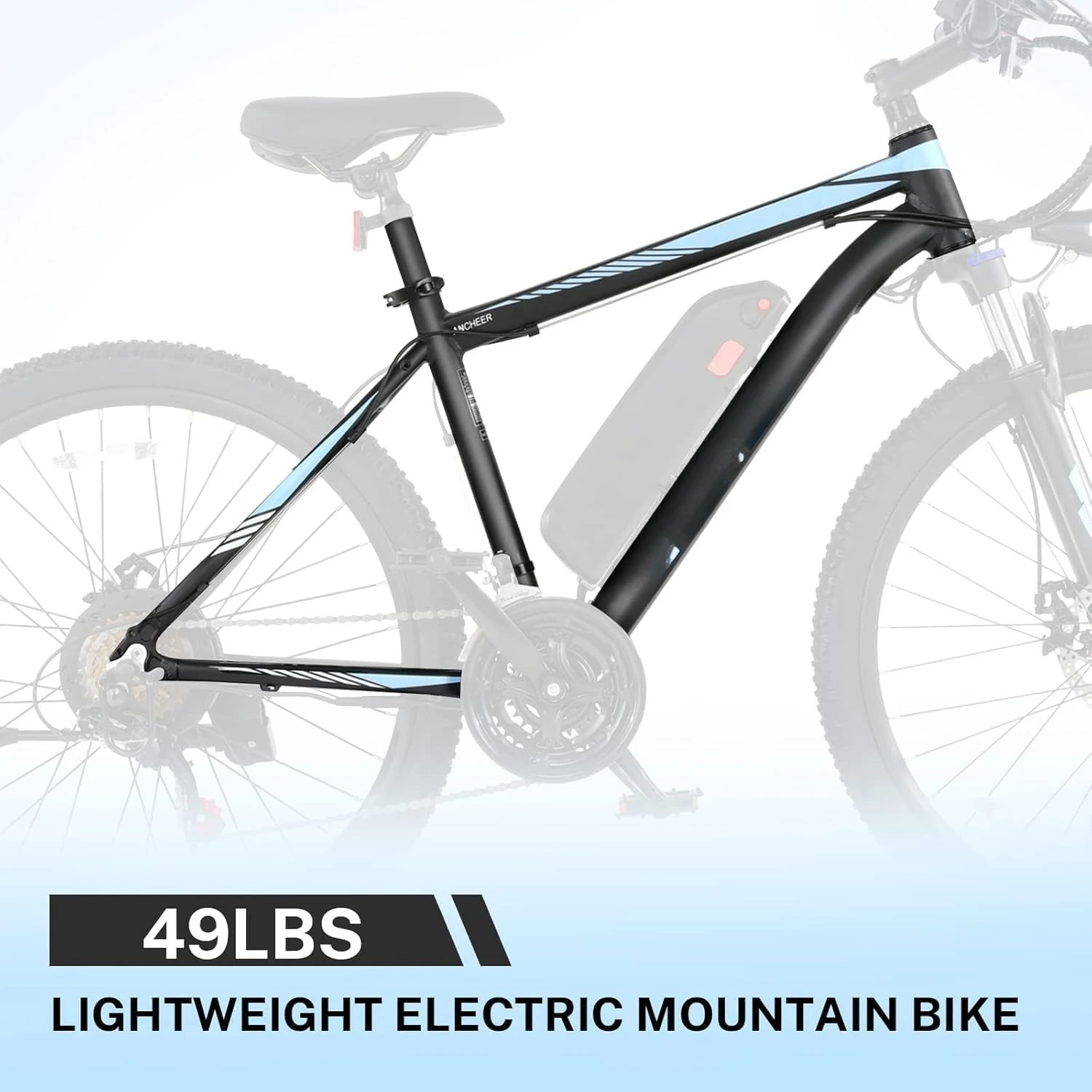 دراجة كهربائية مقاس 26 بوصة للبالغين، [محرك الذروة 750 وات] دراجة جبلية كهربائية، دراجة كهربائية للركاب بدقة 22 ميلاً في الساعة، دراجة كهربائية للبالغين بطول 55 ميلًا