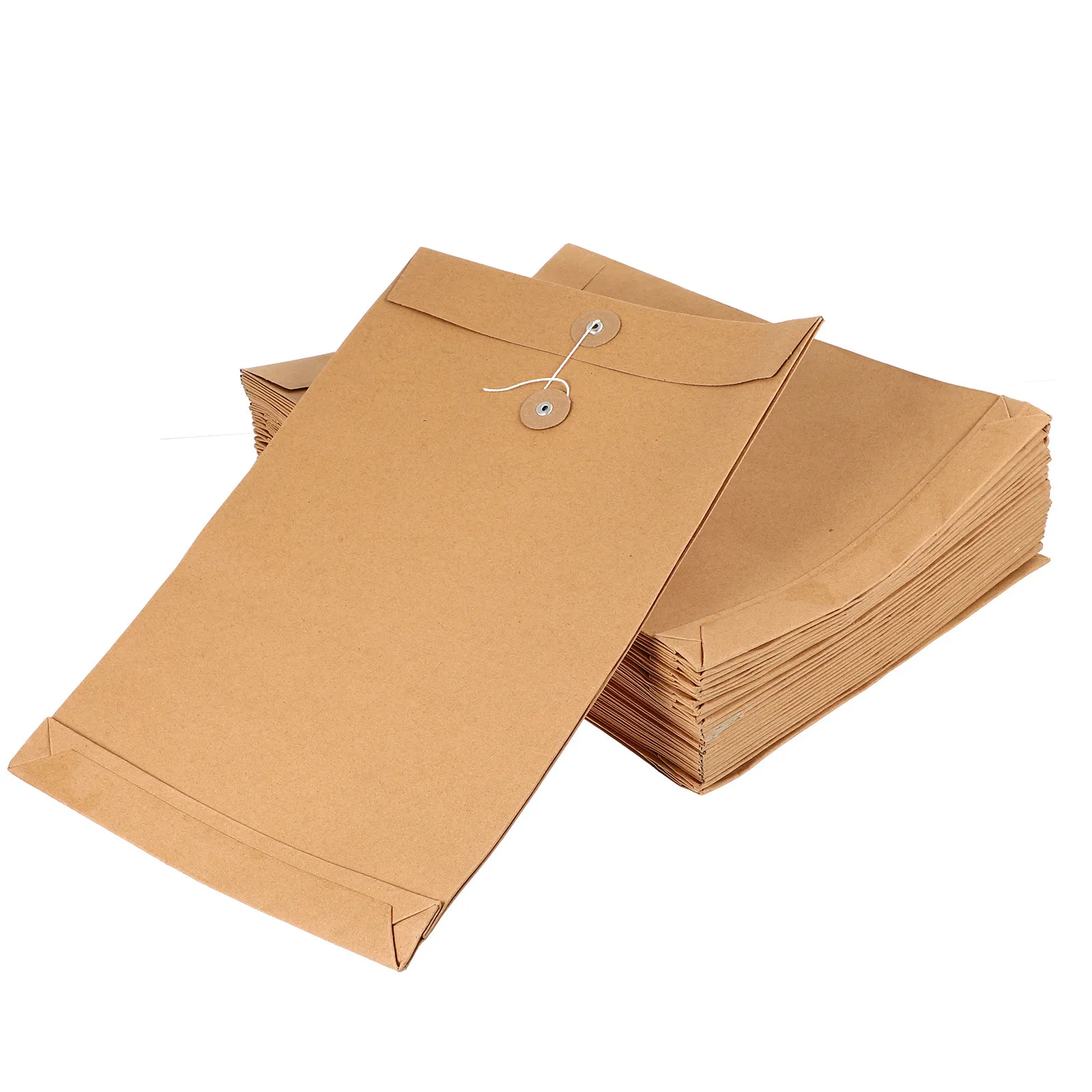 25pcs-file-folder-kraft-paper-portfolio-large-capacity-document-carrier-bag-letter-size-storage-organizer-office-stationery