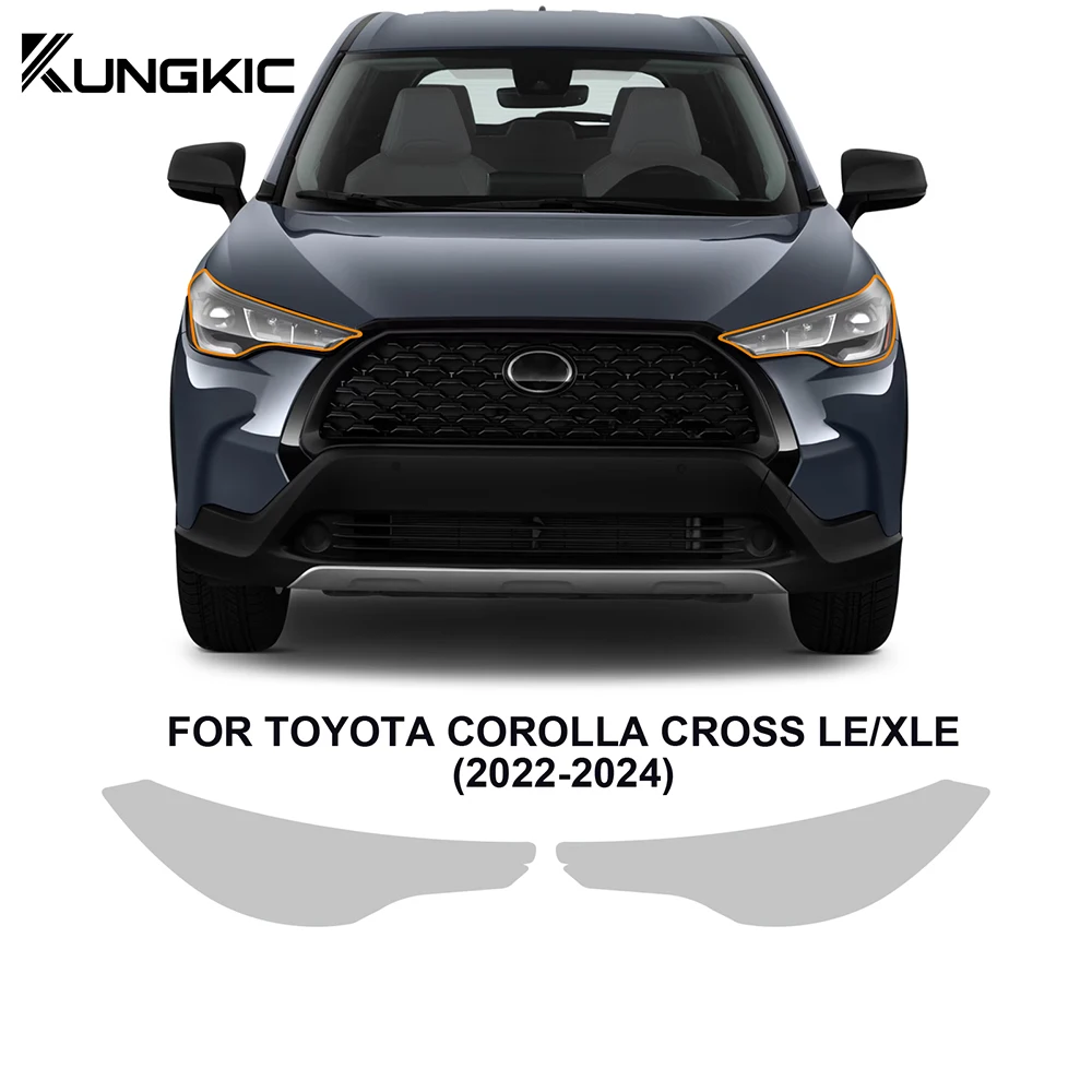 

Headlight Rearview Film for Toyota Corolla Cross LE/XLE 2022-2024 Car Paint Protection Film TPU Pre-cut Anti-scratch Transparent