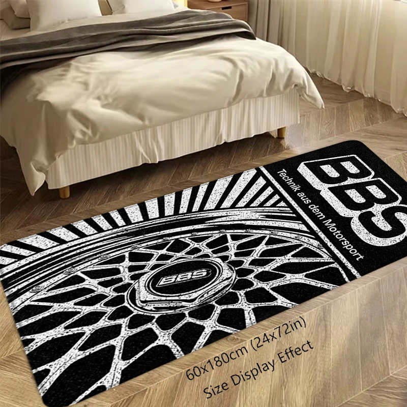 Entrance Doormat B-BBS Wheel Hub Balcony Rugs Living Room Carpet Foot Mats Bath Rug Floor Mat Ideal Gifts Non-slip House Decor
