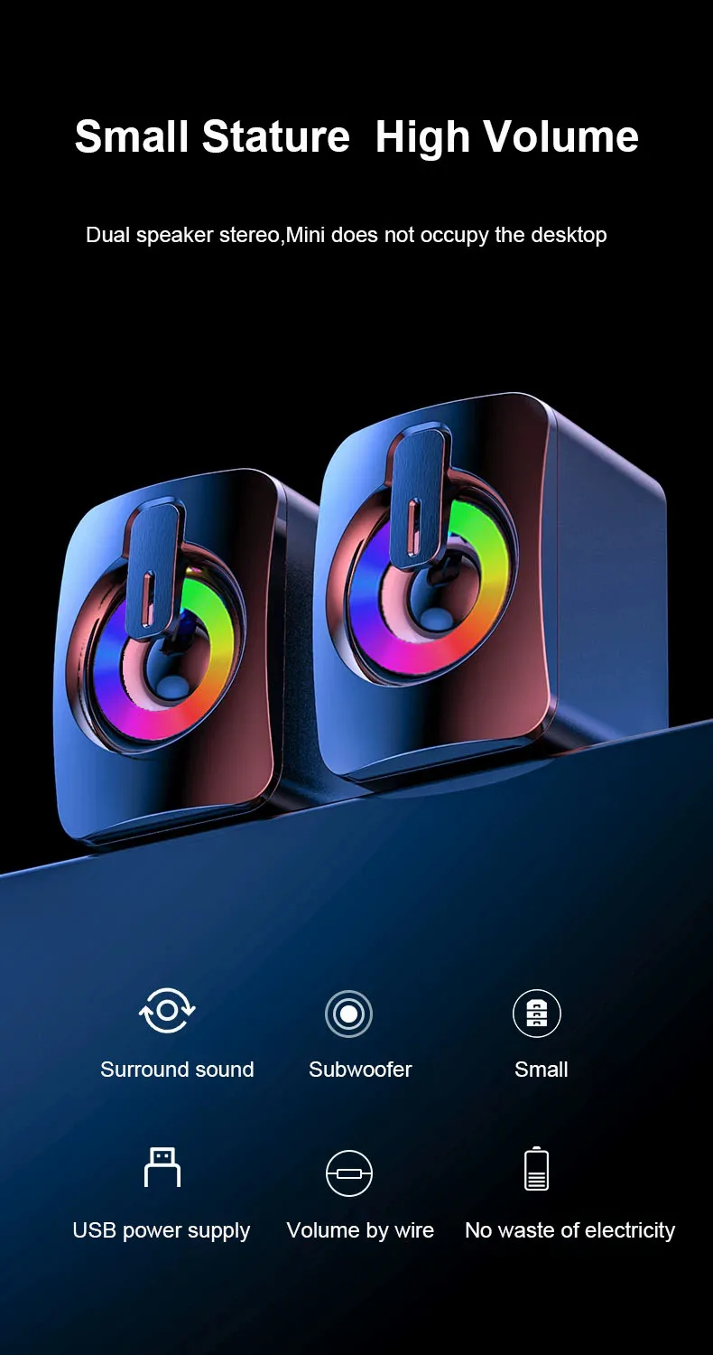 Altavoz De ordenador para PC, portátil, escritorio, Notebook, Caixa De Som, caja De sonido portátil, música con cable, M