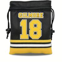 Happy Gilmore 18 Durable  Golf Valuables Pouch, PU Leather Golf Pouch with Drawstring Closure ,Accessories for Men Golfers Dad