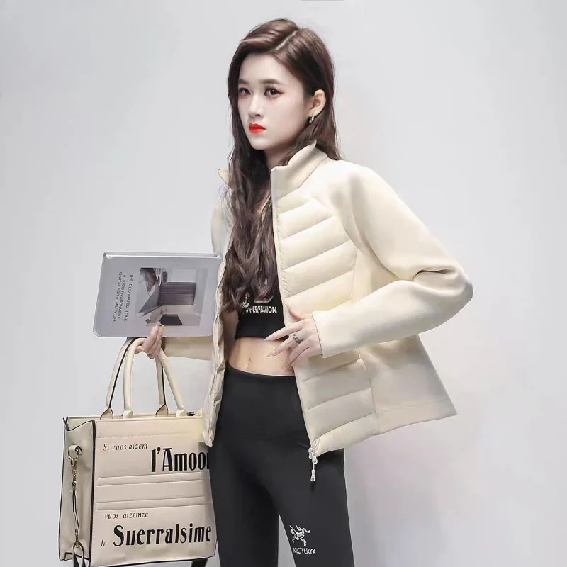 

Легкий хлопковый Jaet ort, повседневный женский спортивный воротник для йоги, уличный воротник, коричневый, новый, теплый, для поездок на работу, корейский Sle