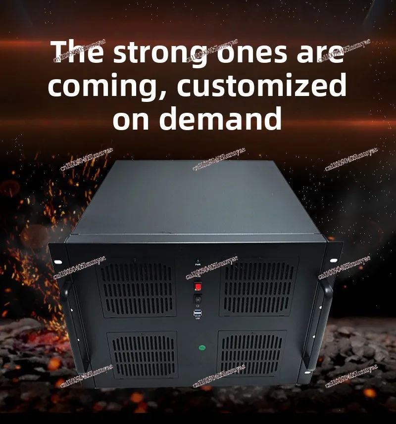 Undertake 3U Industrial Control Chassis Short Mini Chassis Processing Mold-free Laser Cutting Thick Plate Industrial Black