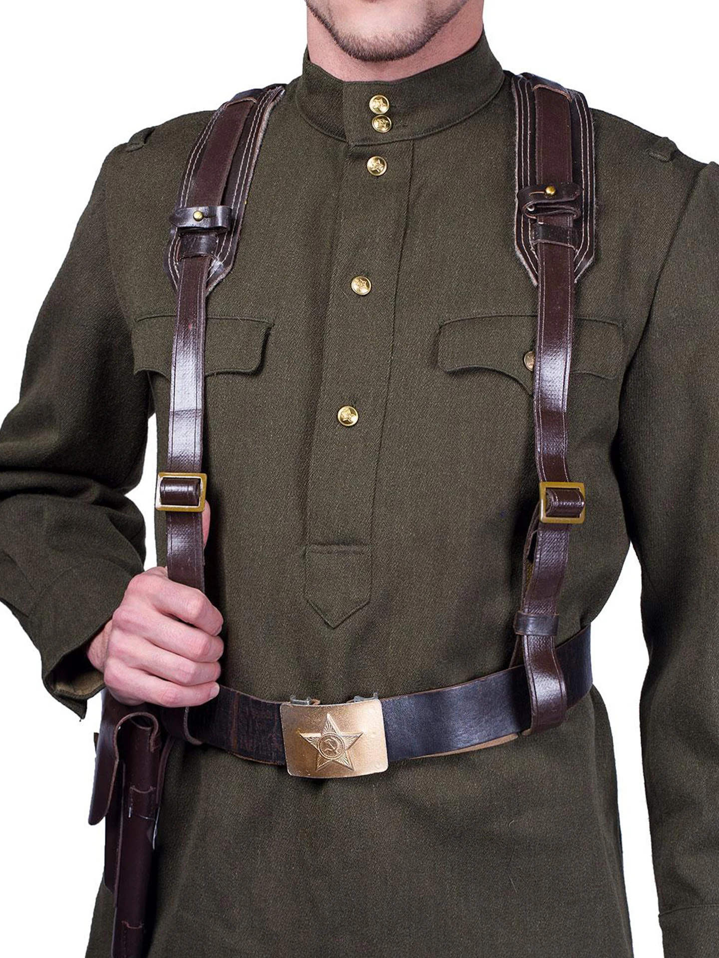 冷戦時代のソビエト軍オリジナルm69m88タクティカルウエストベルトyセット、単兵用フィールドキャリーギア、キャンバスナイロン製、ニュートラルスクエアバックル