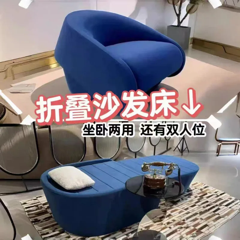 single folding sofa bed, dual-purpose Nordic style small apartment, multi-functional single and double