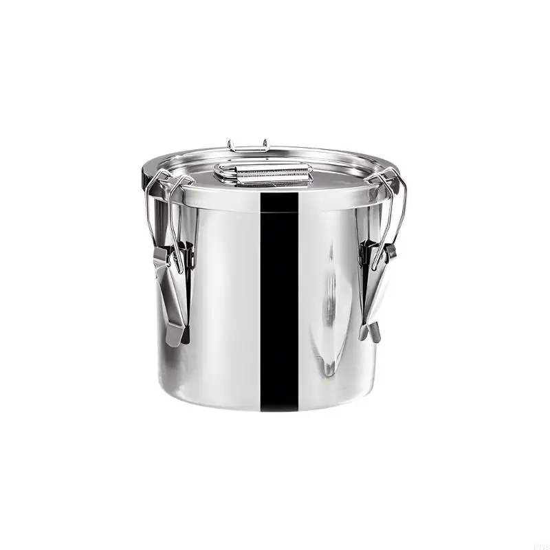 

6L Nonrust Steel Airtight Storage Container 3 Seal Design Storage Bucket For Kitchen Commercial Home Use P9YB