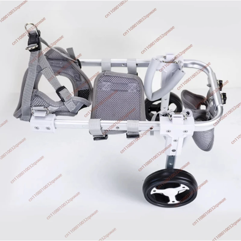 adjustable-dog-wheelchair-hind-leg-support-4-wheel-mobility-cart-with-harness-for-senior-disabled-pets-rehabilitation
