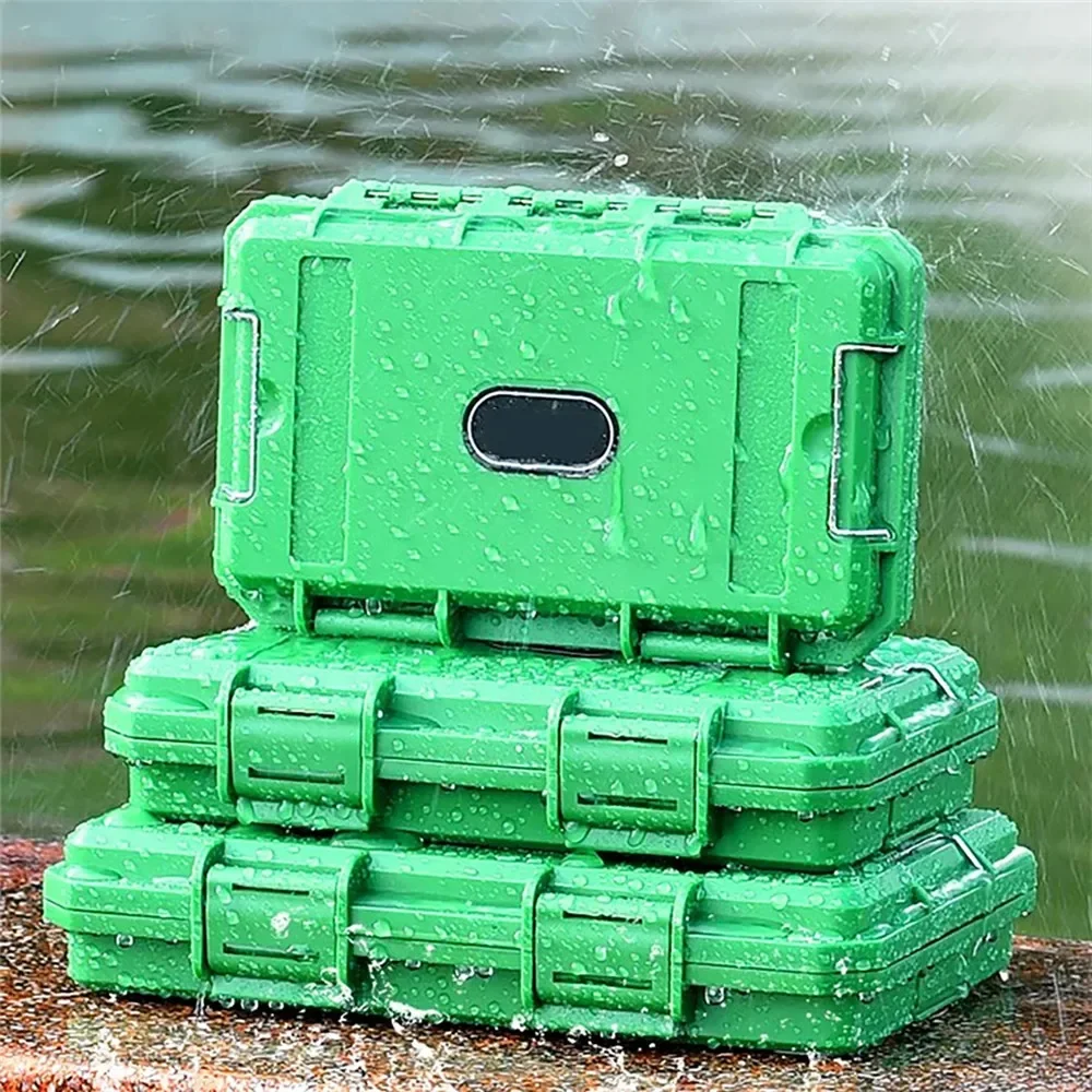 1Pc Shockproof Sealed Safety Case Tool Box Airtight Waterproof Tool Box Instrument Case Dry Box with Pre-cut Foam Lockable