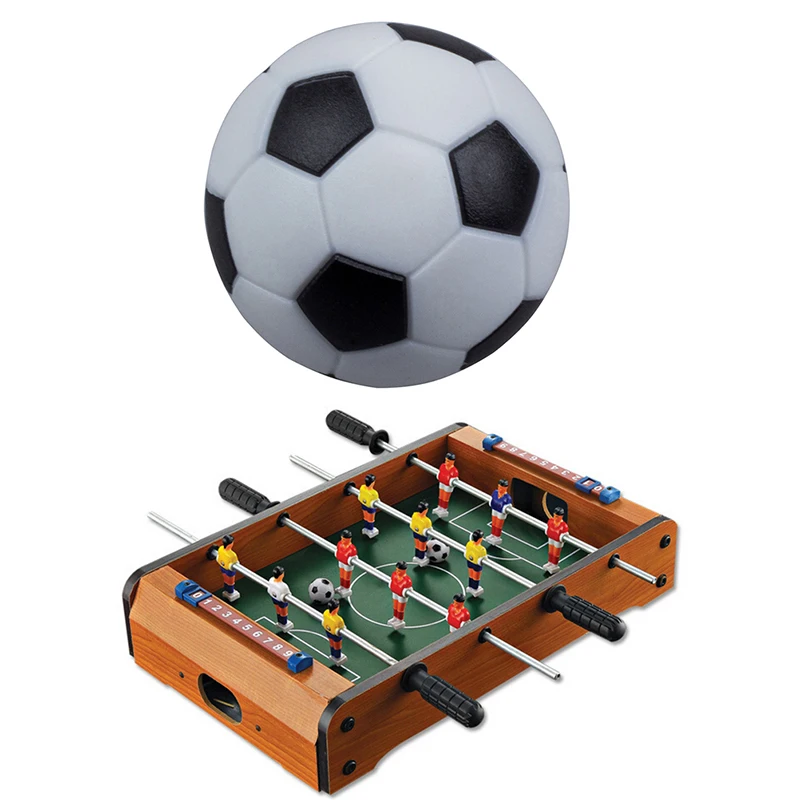 1Pcs 32mm Table Soccer Balls Replacement Football Game Mini Resin Tabletop Soccer Black And White Balls Indoor Party Boardgame