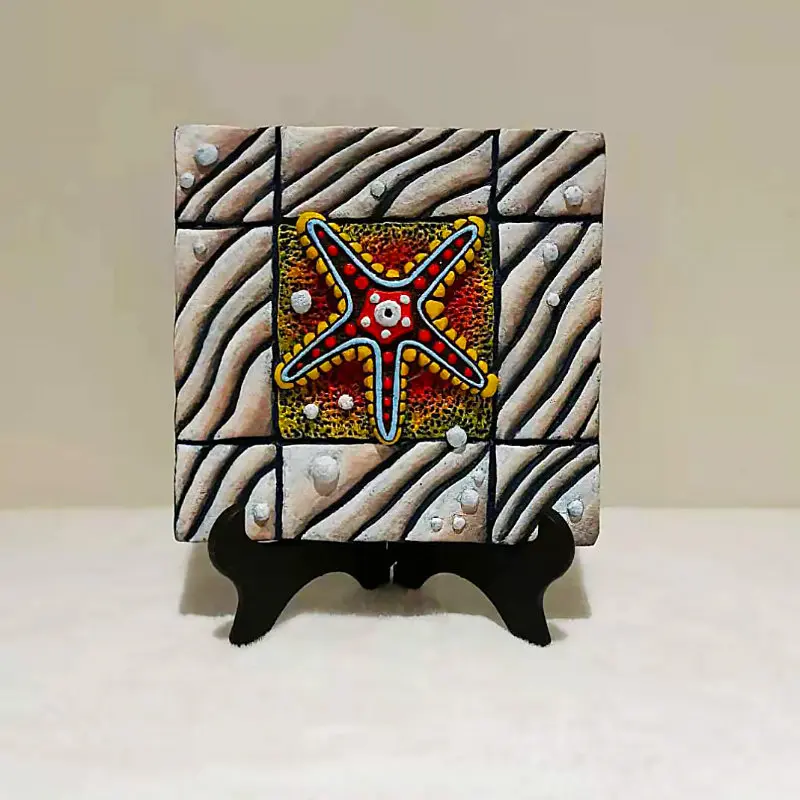 

Резные рельефные звездочки ручной работы, декоративные украшения для дома, художественная живопись, сувенир