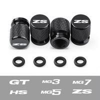 4PCS Car Wheel Tire Valve Caps Air Stem Covers Tyre Stem Covers Airdust Waterproof For MG ZS HS GT HECTOR MG3 MG5 MG6 MG7