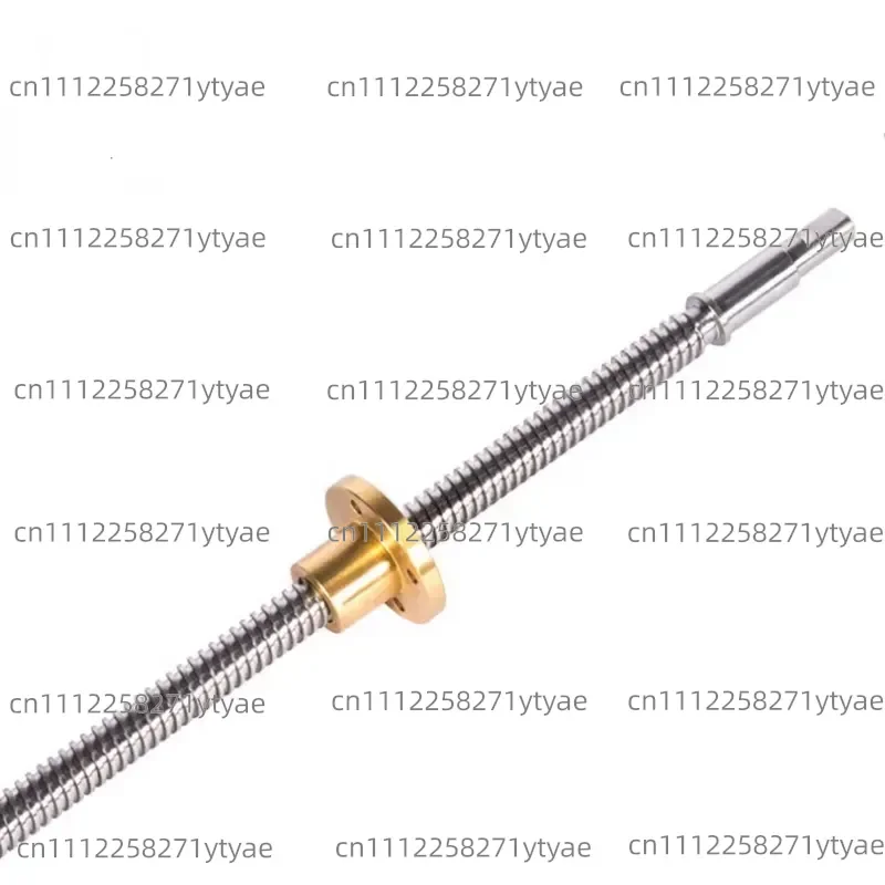 16Mm TR16 * 4-526mm Stainless Steel Trapezoidal Threaded Screw with Flanged Brass Nut for 3D Printers