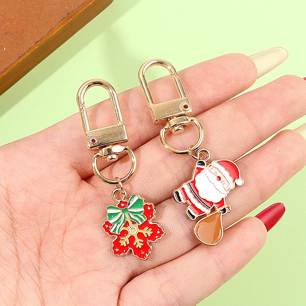 3/5/6/9/10/12/15pcs Multiple Mixed Style Keychain Set,DIY Keychains, Backpack Chains,All Saints' Day Christmas Decoration Gifts