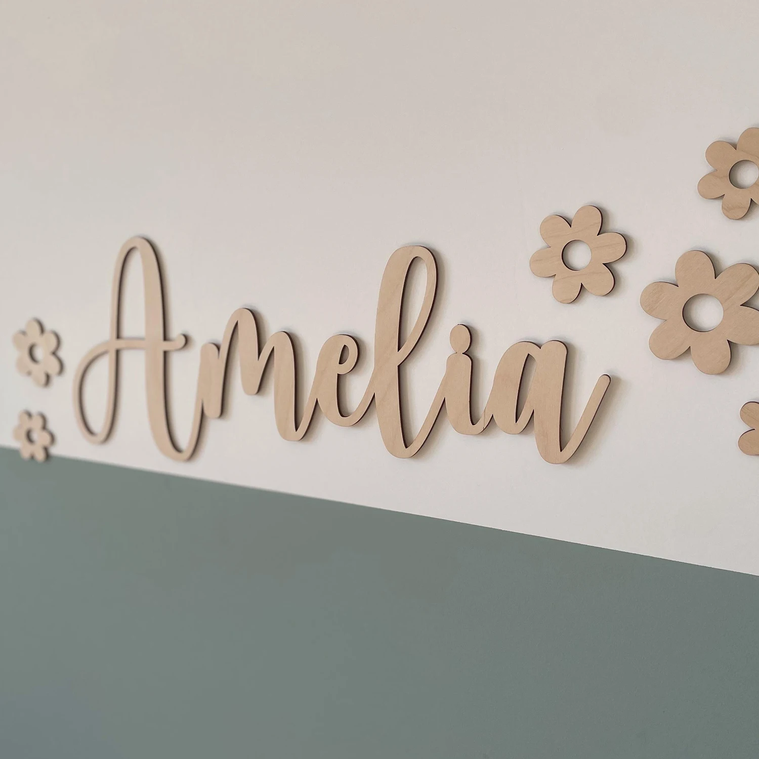 1pc Customized Wooden Name Tag, Customized Content, Name Label, Multi-color Selection, Home Decoration