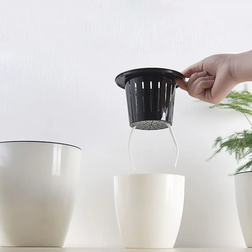 Plastic Automatic Desktop Decoration Office Garden Supply Flower Pots Planter Home Decor Plants Basket