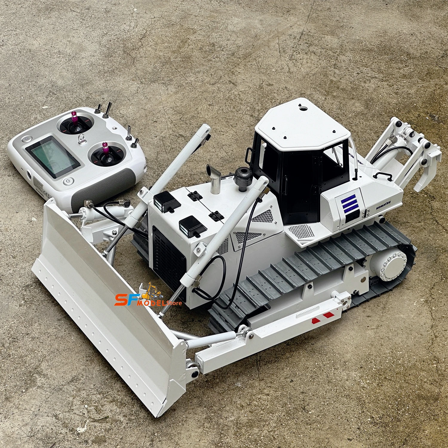1/14 Scale Hydraulic RC Bulldozer Metal Model RTR Version Brushless Hydraulic Oil Pump Construction Machinery RC Truck Model Toy