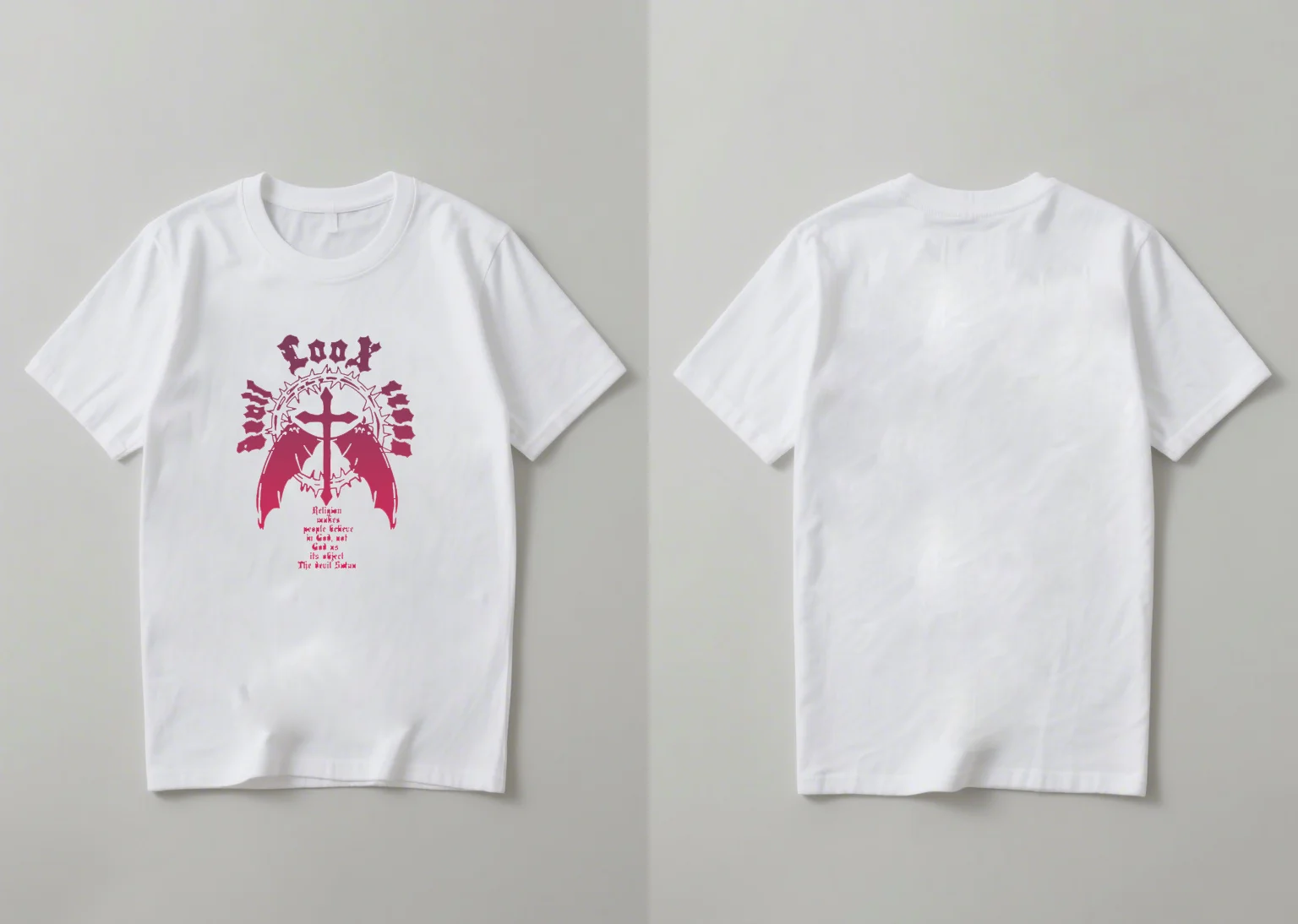 La nueva camisa de manga corta moderna y a la moda de 2025 con estampado de alas de ángel cruzadas es informal, holgada, cómoda y versátil.