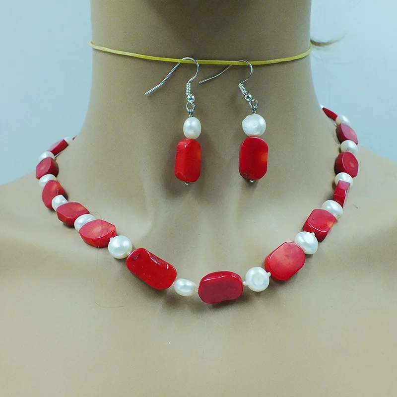 

Exquisite. Pretty the last one. Classic natural coral pearl necklace 18"