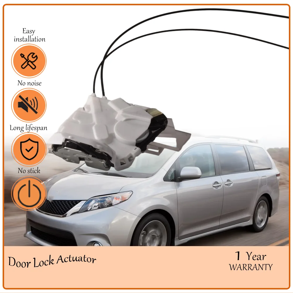 Rear Right Export Electric Sliding Door Lock Actuator,anti-rattle Fit 2011-2017 Toyota Sienna 2.7L & 3.5L OE DLA1373,6920008020