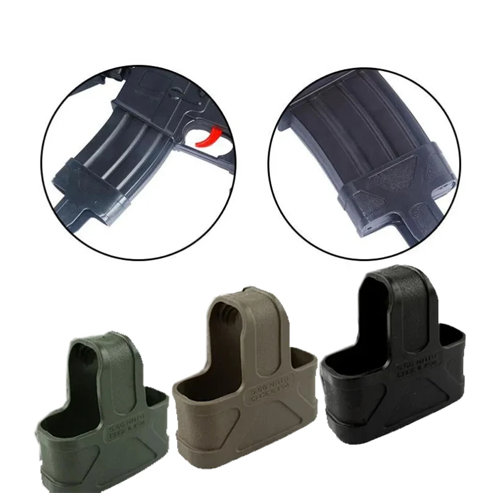 6 Stuks Rubberen Huls Voor De Meeste Handvuurwapen M4 5.56 Mag Zakhouder Bescherm Hoes Jacht Tactische Pistool Pistool Holster