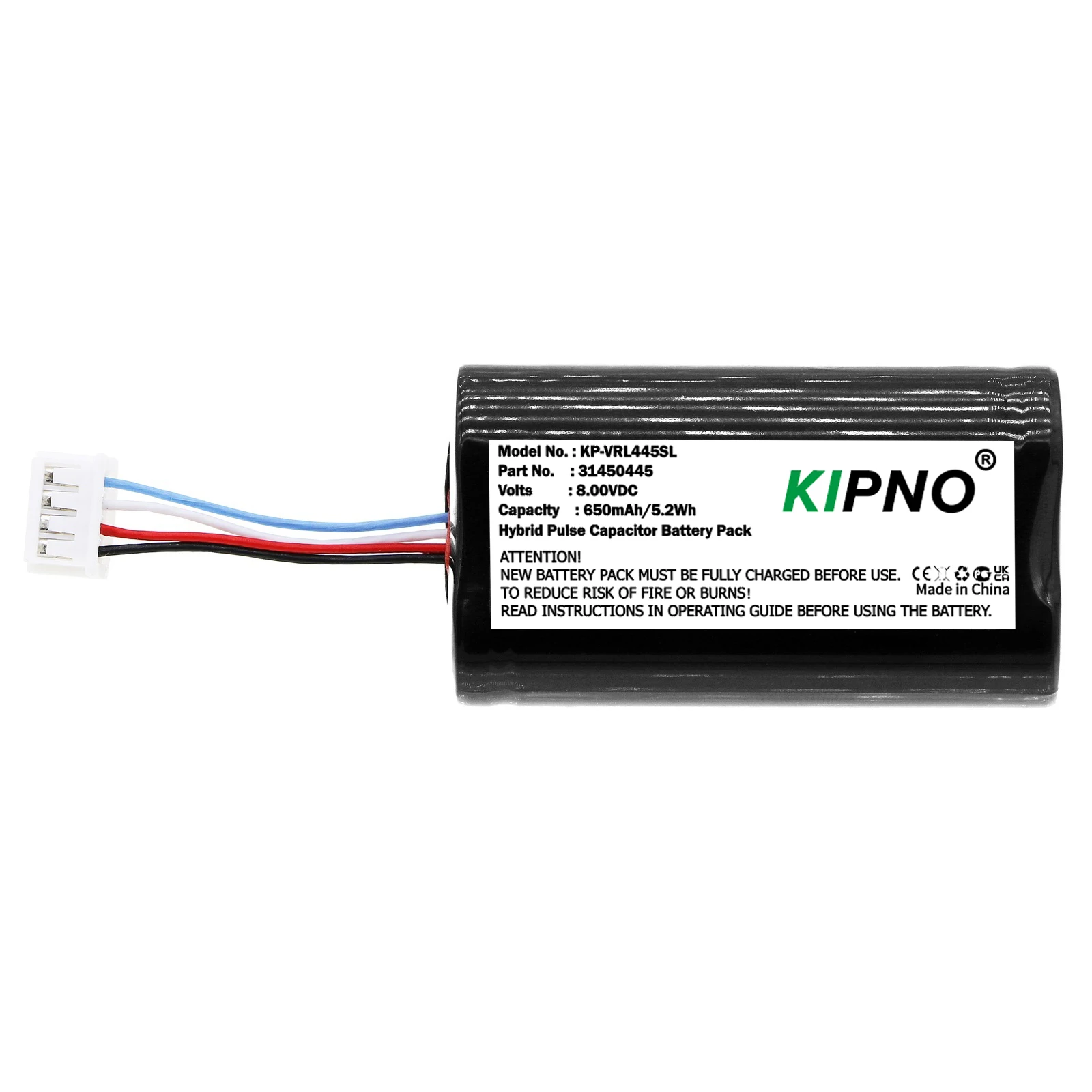 8.0V 650mAh 5.2Wh New For VOLVO 31450445 GBQ6E BP15 Volvo XC90 XC60 XC40 V90 V60 S90 Replacement VCM Gateway S/N:P0839AREV