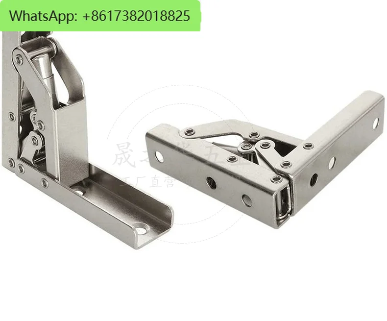 2Pcs  90-degree folding table, concealed hinge, long upper and lower flap cabinet doors, hinges 180-degree casementXK1204