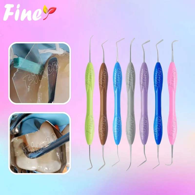 

Finer 1 шт., стоматологические шпатели из смолы, наполнитель, инструменты для композитного наполнения, нож из силиконовой смолы, эстетическое восстановление, стоматологический инструмент