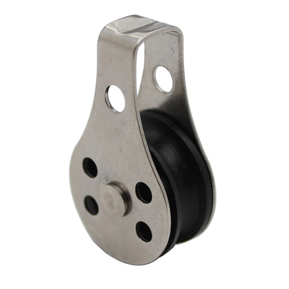 10 قطعة 316/304 بكرة نايلون من الفولاذ المقاوم للصدأ لـ-بكرات فردية متينة للاستخدام الخارجي بالأحمال الثقيلة 4.5X2.6X1.3 سم متعددة الوظائف