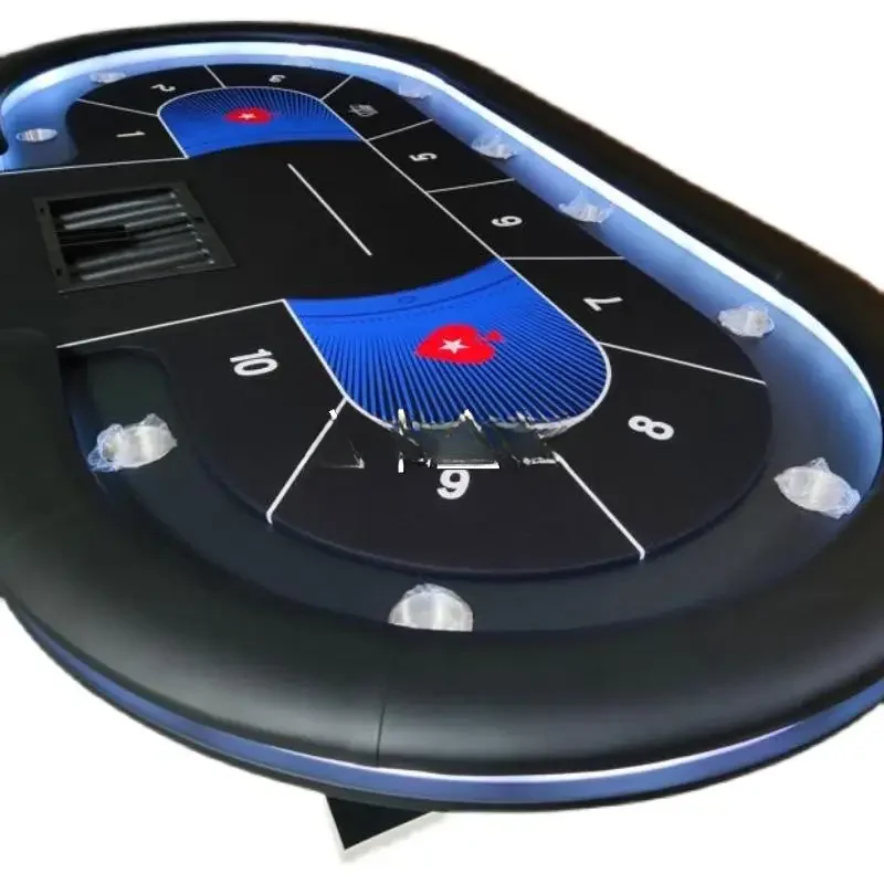 

Factory direct sales Texas hold'em table chips remote control ambient light with decoration