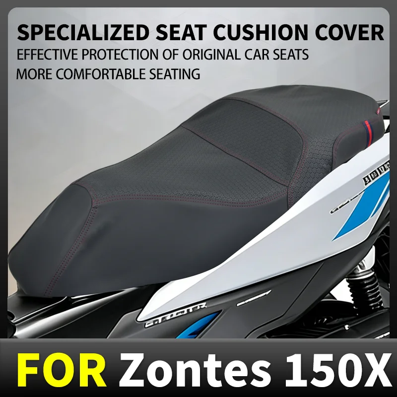 Motorcycle Seat Cover Comfort Protective Soft Cushion Easy Clean for Zontes 150X Scooter