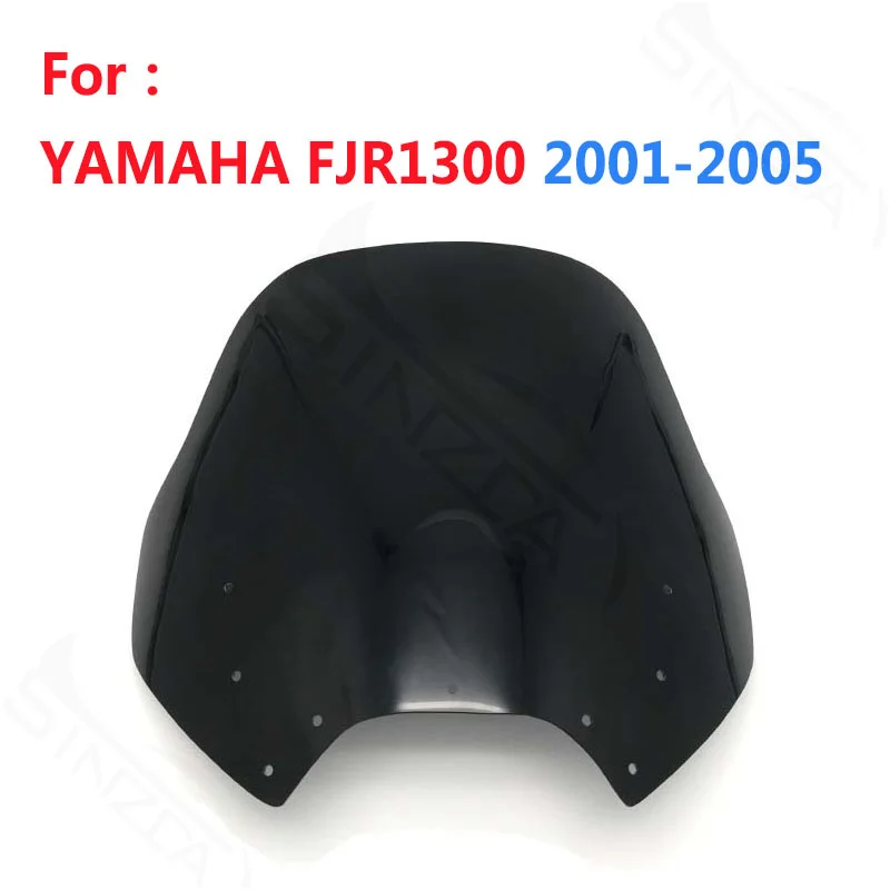 For YAMAHA FJR1300 FJR 1300 2001 2002 2003 2004 2005 Motorcycle Windshield Windscreen Wind Deflectors Black