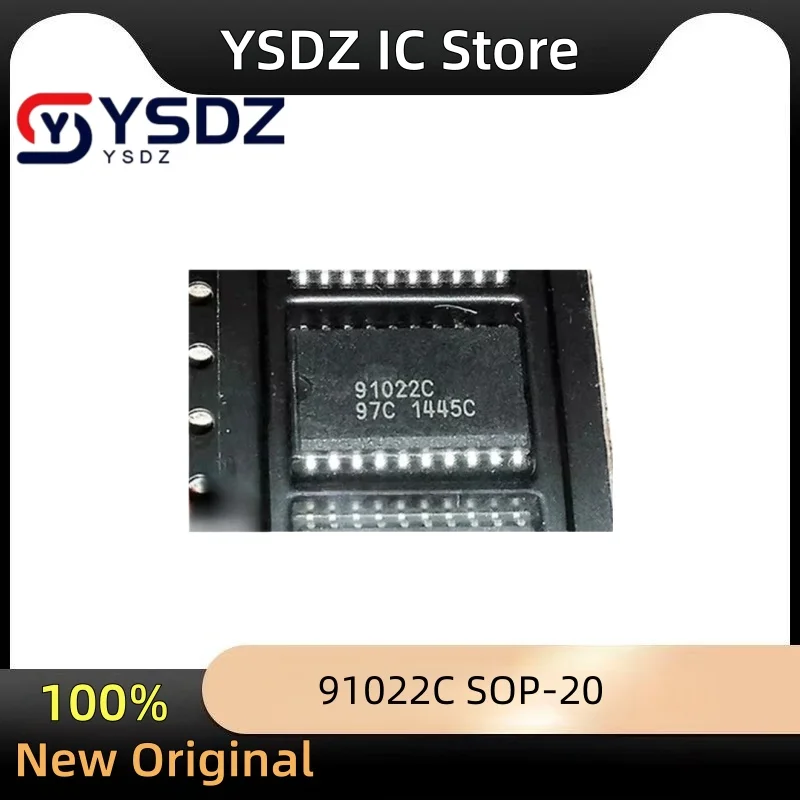 2 piezas/lote, chip de controlador 91022C SOP-20 100% nuevo, chip para placa de computadora de automóvil, chip llave IC