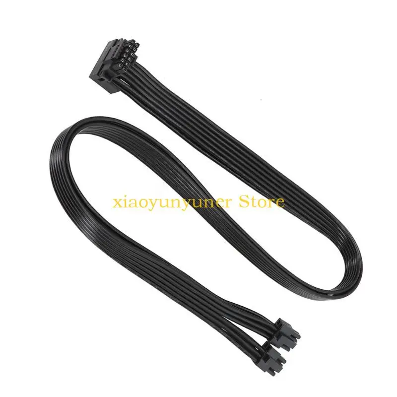 P9JB 12VHPWR PCIe5.0 16Pin 12+4Pin to 2x 8Pin VGA GPU Power Cable for R740, R740XD
